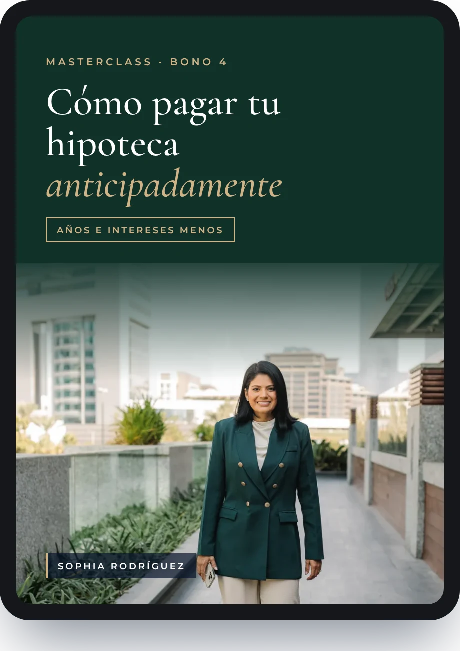 Masterclass Cómo pagar tu hipoteca anticipadamente