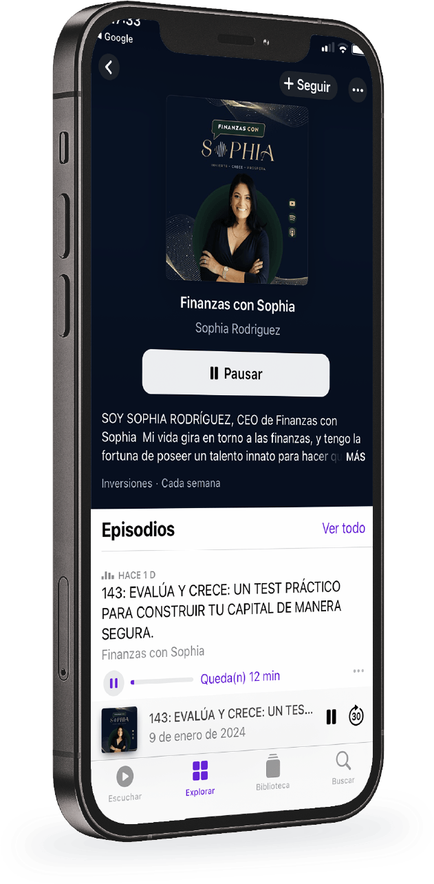 Podcast Finanzas con Sophia